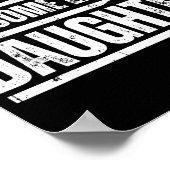 Awesome Like My Daughter Funny Dad Fathers Poster (Ecke)