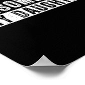 Awesome Like My Daughter Funny Father's Day Cute D Poster (Ecke)