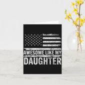 Awesome Like My Daughter Men Funny Fathers Day Dad Karte (Gelbe Blume)