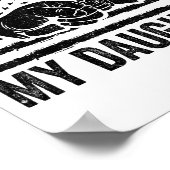 Awesome Like My Daughter Men Funny Fathers Day Dad Poster (Ecke)