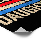 Awesome Like My Daughter Men Funny Fathers Day Dad Poster (Ecke)