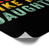 Awesome Like My Daughter Men Funny Fathers Day Dad Poster (Ecke)