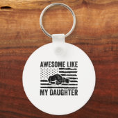 Awesome Like My Daughter Men Funny Fathers Day Dad Schlüsselanhänger (Vorderseite)