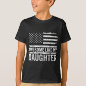 Awesome Like My Daughter Men Funny Fathers Day Dad T-Shirt (Vorderseite)