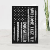 Awesome Like My Daughter Men Funny For Dad Fathers Karte (Vorderseite)