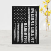 Awesome Like My Daughter Men Funny For Dad Fathers Karte (Gelbe Blume)