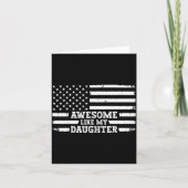 Awesome Like My Daughter Men Funny Karte (Vorderseite)