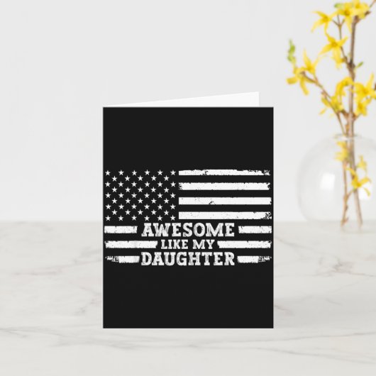 Awesome Like My Daughter Men Funny  Karte (Gelbe Blume)