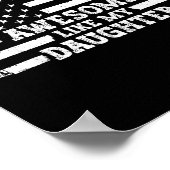 Awesome Like My Daughter Men Funny  Poster (Ecke)