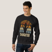 Awesome Like My Daughter Retro Men Dad Fathers 9 Sweatshirt (Vorne ganz)