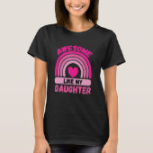 Awesome Like My Daughter Retro Men Dad Funny Fathe T-Shirt (Vorderseite)