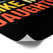 Awesome Like My Daughter Shirt Funny Men Dad Fathe Poster (Ecke)