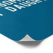 Awesome Like My Daughter Son Father Child Matching Poster (Ecke)