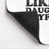 Awesome Like My Daughters Boyfriend Funny Mom Dad  Mousepad (Ecke)