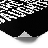 Awesome Like My Daughters Fathers Day Birthday Chr Poster (Ecke)
