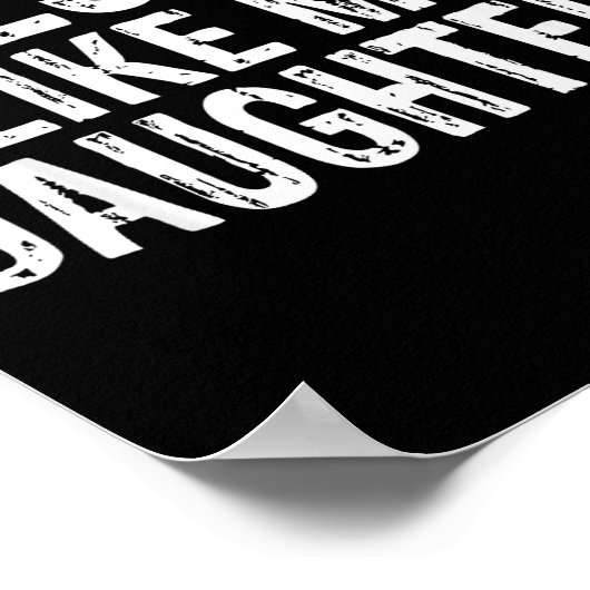 Awesome Like My Daughters Fathers Day Birthday Chr Poster (Ecke)