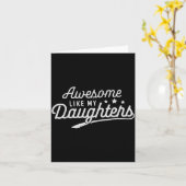 Awesome Like My Daughters Men Funny Fathers Day Da Karte (Gelbe Blume)