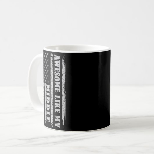 Awesome Like My Middle Daughter Men Funny For Dad  Kaffeetasse (Vorderseite Links)
