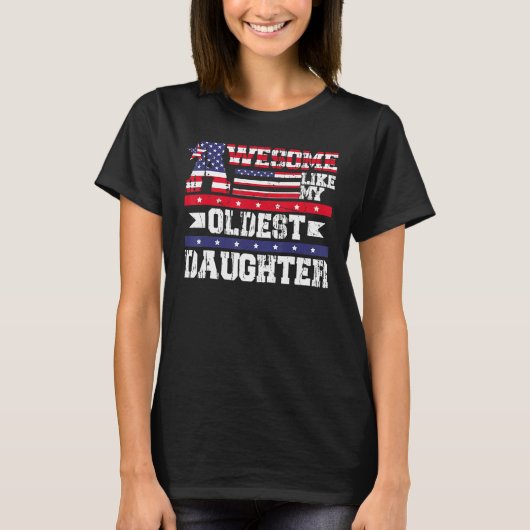 Awesome Like My Oldest Daughter Father Mom Dad Jo T-Shirt (Vorderseite)
