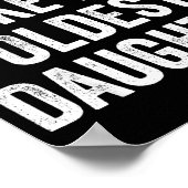 Awesome Like My Oldest Daughter Funny Dad Jokes Fa Poster (Ecke)