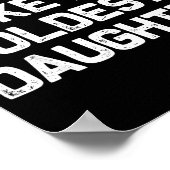 Awesome Like My Oldest Daughter Funny Father’s Day Poster (Ecke)