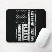 Awesome Like My Oldest Daughter Men Funny For Dad Mousepad (Mit Mouse)