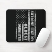 Awesome Like My Oldest Daughter Men Funny For Dad Mousepad (Mit Mouse)