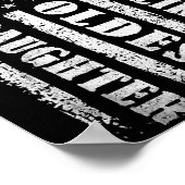 Awesome Like My Oldest Daughter Men Funny For Dad Poster (Ecke)