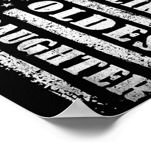 Awesome Like My Oldest Daughter Men Funny For Dad  Poster (Ecke)