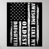 Awesome Like My Oldest Daughter Men Funny For Dad  Poster (Vorne)