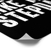 Awesome Like My Stepdad Quote Funny Fathers Day Ap Poster (Ecke)