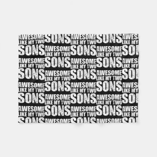 Awesome Like My Three Sons Mother's Day and Fleecedecke (Vorderseite (Horizontal))