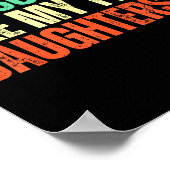 Awesome Like My Twin Daughters Funny Mom Dad Paren Poster (Ecke)