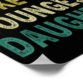 Awesome Like My Youngest Daughter Father's Day Mot Poster (Ecke)