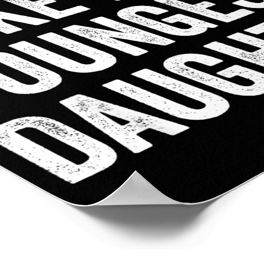 Awesome Like My Youngest Daughter Funny Dad Joke F Poster (Ecke)