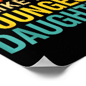 Awesome Like My Youngest Daughter Funny Men Dad Fa Poster (Ecke)