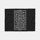 Awesome Like My Youngest Daughter Men Fathers Day Fleecedecke (Vorderseite (Horizontal))
