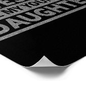 Awesome Like My Youngest Daughter Men Fathers Day Poster (Ecke)