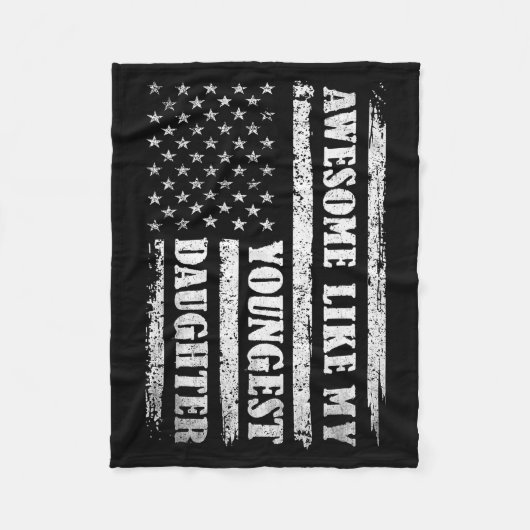 Awesome Like My Youngest Daughter Men Funny For Da Fleecedecke (Vorderseite)