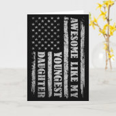 Awesome Like My Youngest Daughter Men Funny For Da Karte (Gelbe Blume)