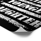 Awesome Like My Youngest Daughter Men Funny For Da Poster (Ecke)