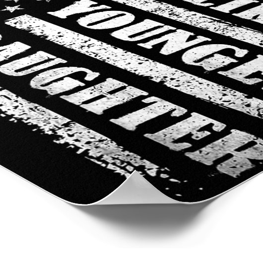 Awesome Like My Youngest Daughter Men Funny For Da Poster (Ecke)