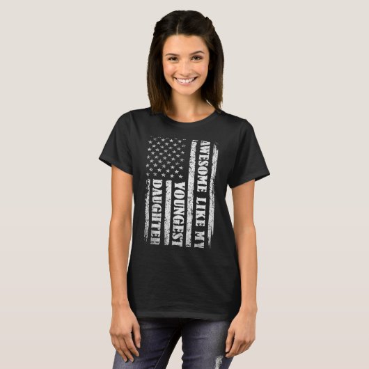Awesome Like My Youngest Daughter Men Funny For Da T-Shirt (Vorne ganz)
