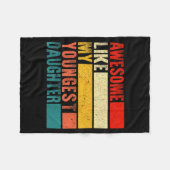 Awesome Like My Youngest Daughter Mother's Day Fat Fleecedecke (Vorderseite (Horizontal))