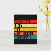 Awesome Like My Youngest Daughter Mother's Day Fat Karte (Gelbe Blume)