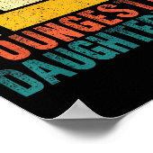 Awesome Like My Youngest Daughter Mother's Day Fat Poster (Ecke)