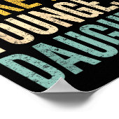 Awesome Like My Youngest Daughter Mother's Day Fat Poster (Ecke)