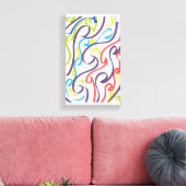 Awesome Maori style ribbon art Leinwanddruck (Insitu (Wohnzimmer))