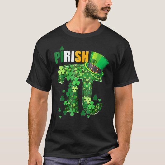Awesome Math Teacher Shamrock St Patrick's Day T-Shirt (Vorderseite)