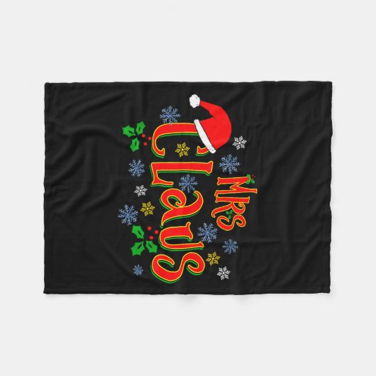 Awesome Mrs Claus Christmas Design For Women Holid Fleecedecke (Vorderseite (Horizontal))